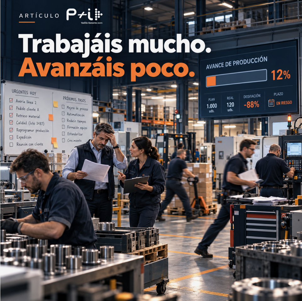 Trabajáis mucho. Avanzáis poco.